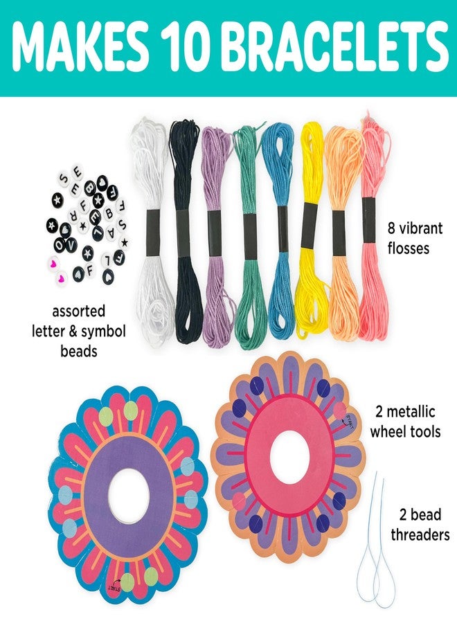 Creativity for Kids Best Friends Bracelets Mini Craft Kit: Create 10 Friendship Bracelets - Bracelet Making Kit, Kids Easter Basket Stuffers for Kids (Ages 6+) - Image 2